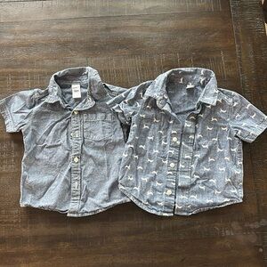 Boys Denim Button Down Short Sleeve Shirts, Size 18-24m
Carters - Old Navy